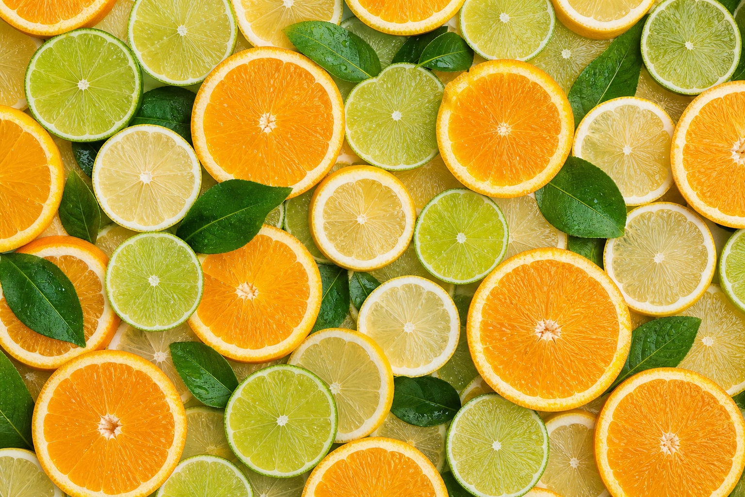 Preview for Citrus Slice Flatlay Background