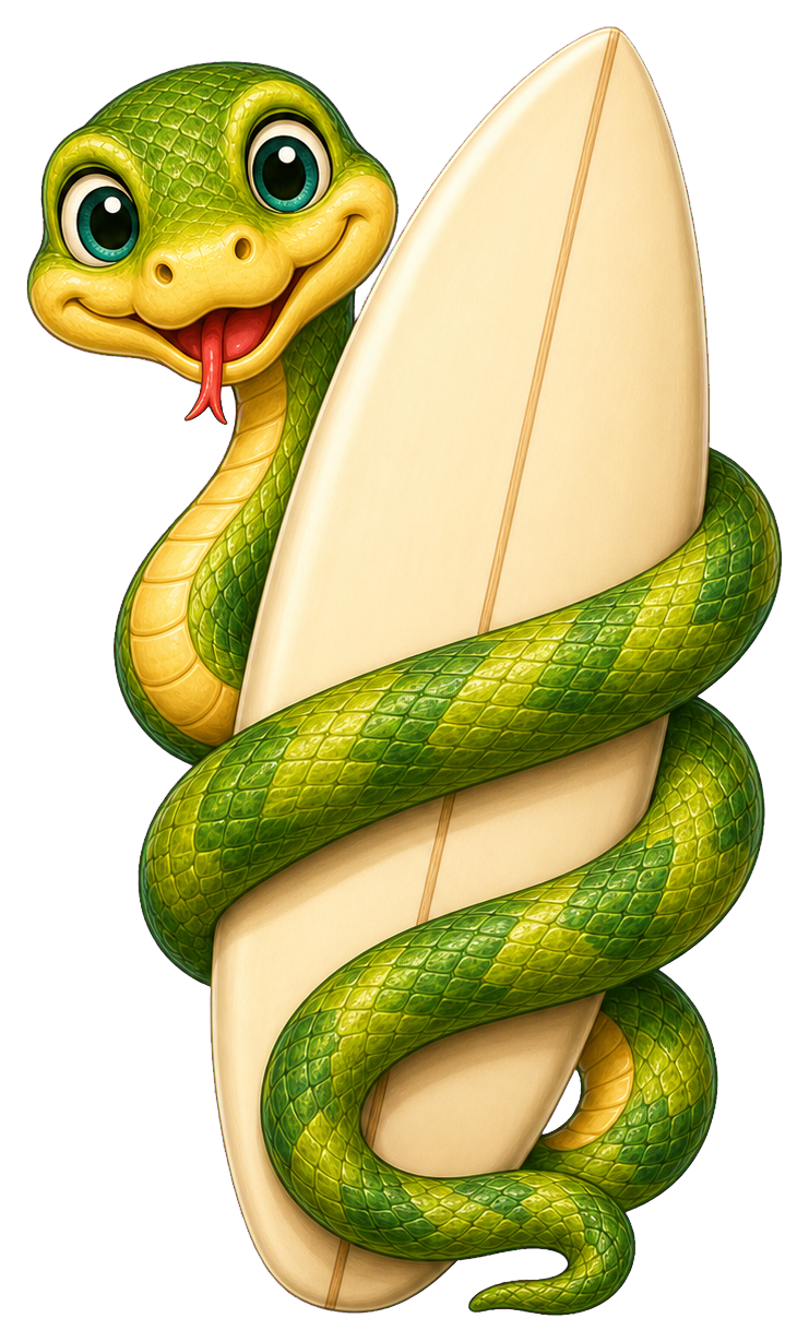 Preview for Snake Surfboard Sticker For Creative Designs