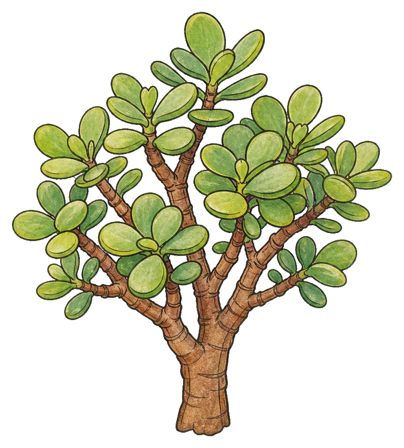 Preview for Jade Plant Mini Tree Sticker
