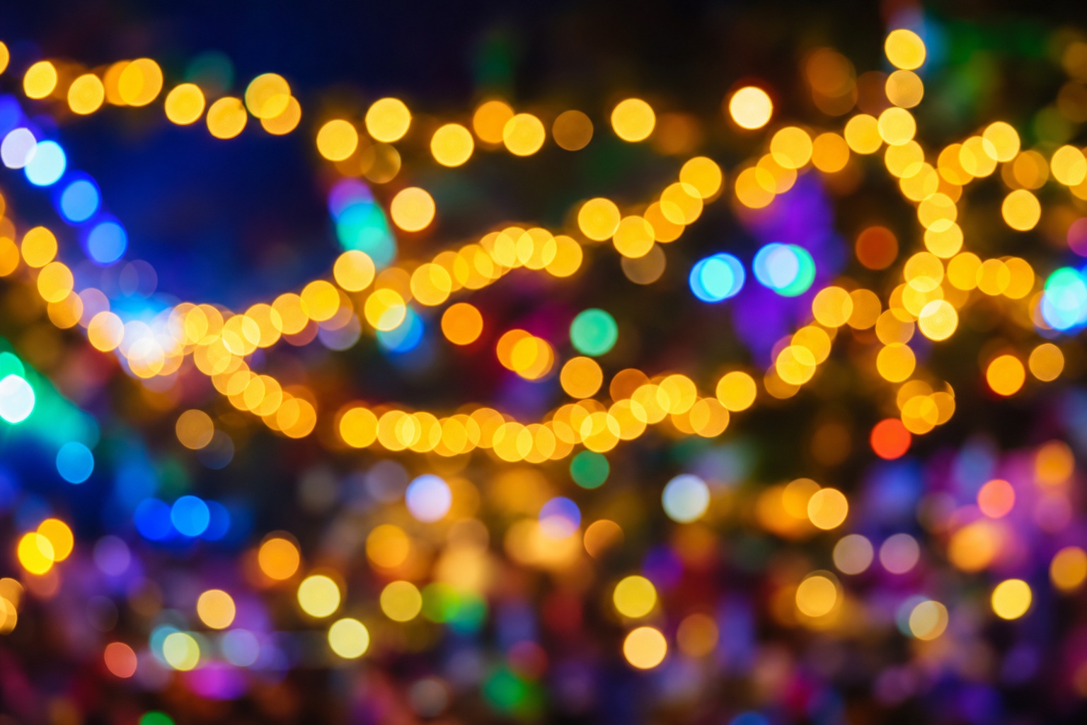 Preview for Colorful Bokeh Lights Background