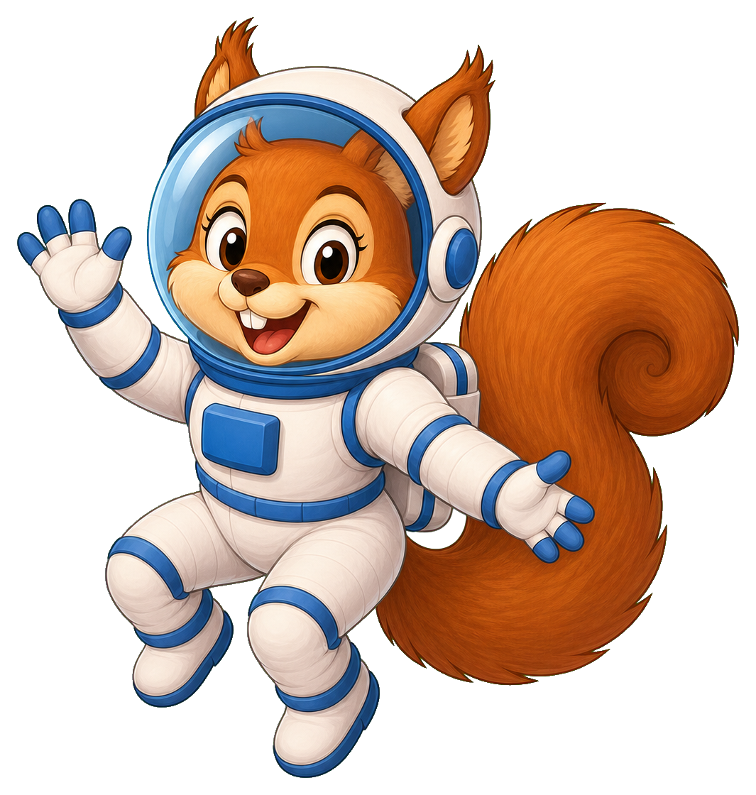 Preview for Astronaut Squirrel Sticker