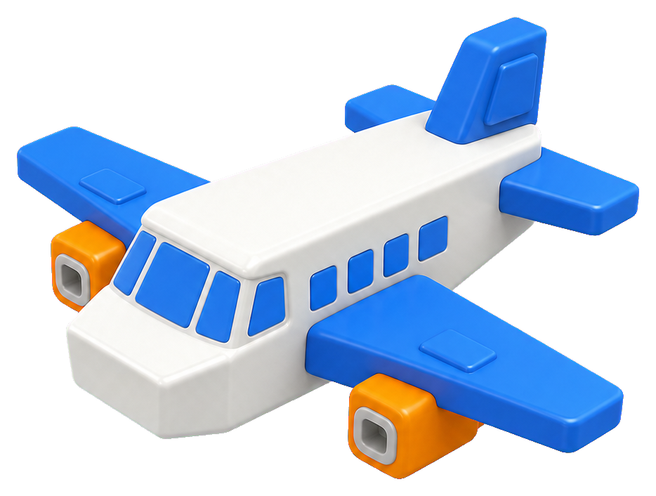 Preview for Airplane Sticker Graphic For Pizap Designs