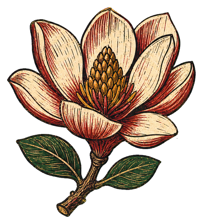 Preview for Carved Magnolia Branch Sticker