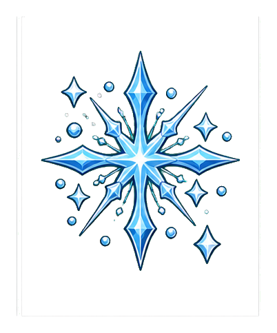 Preview for Icy Sparkle Burst Sticker