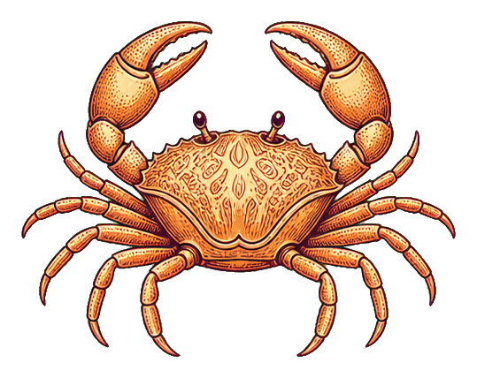 Preview for Cancer Crab Sticker For Astrology Designs