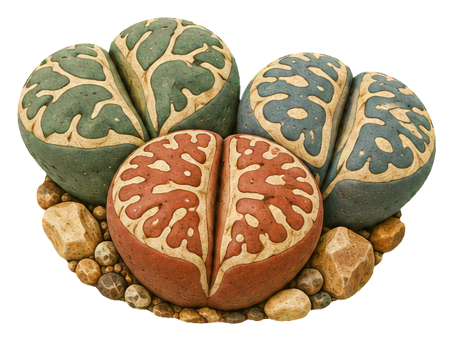 Preview for Sgraffito Desert Plants Living Stones