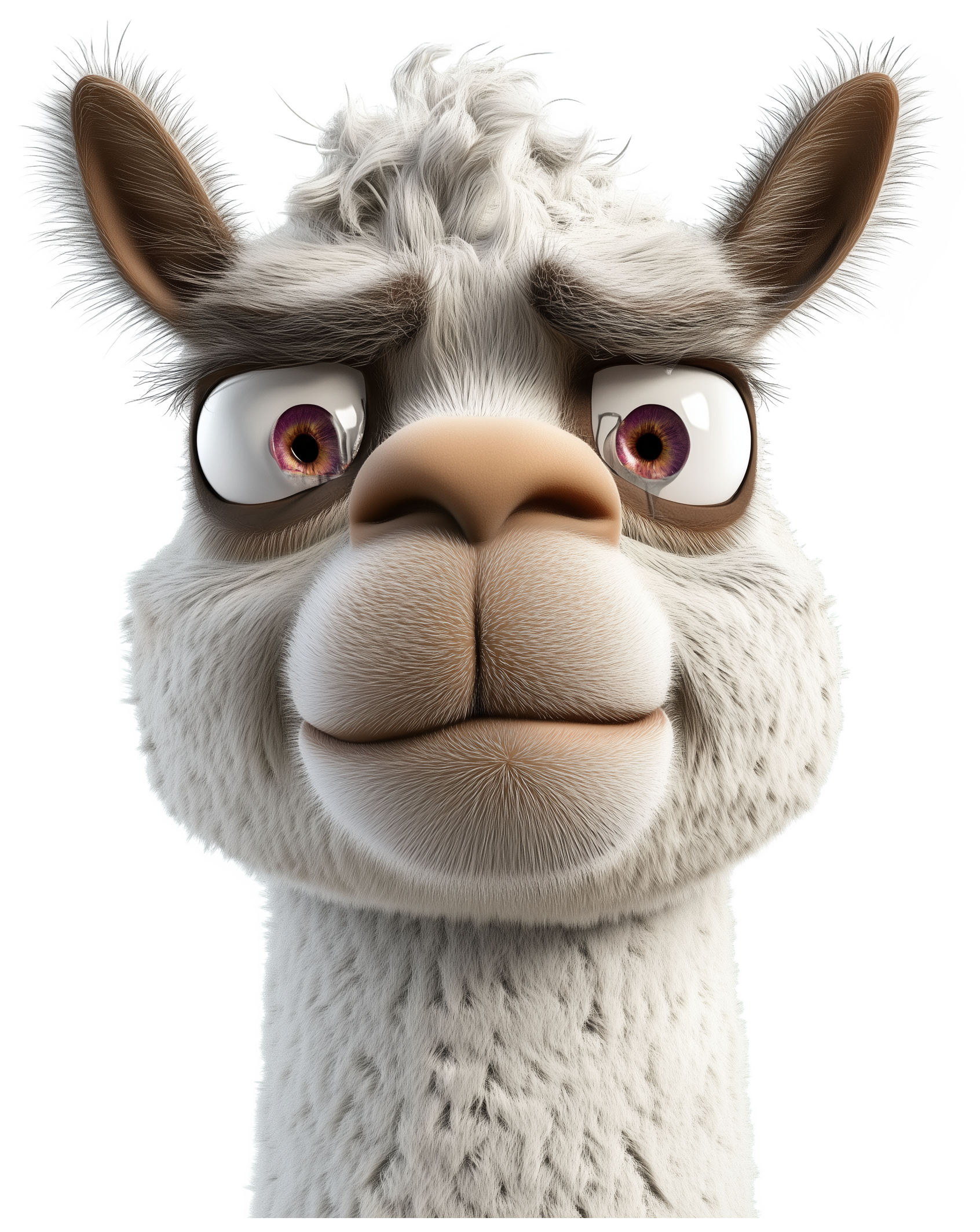 Preview for Cute Llama Emoji Sticker