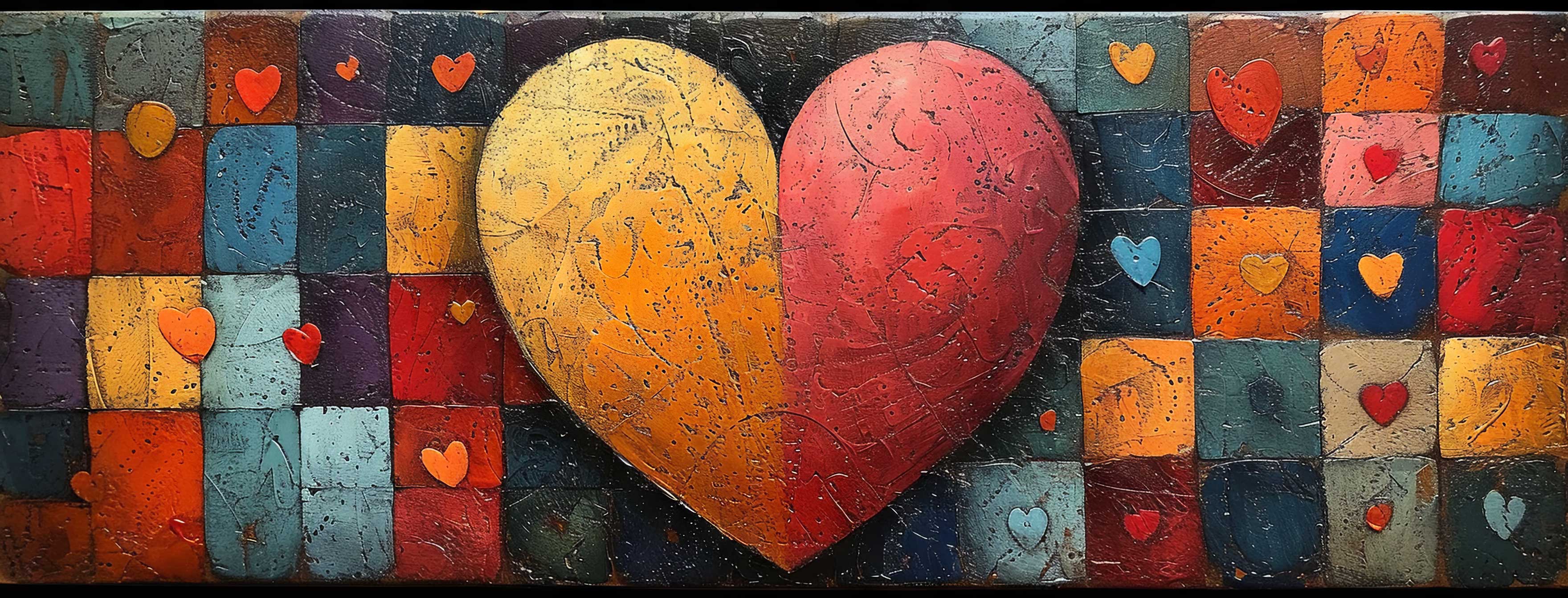 Preview for Vibrant-heart-art-template-heart-cover-background-eac3b