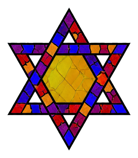 Preview for Stained Glass Star Of David Sticker