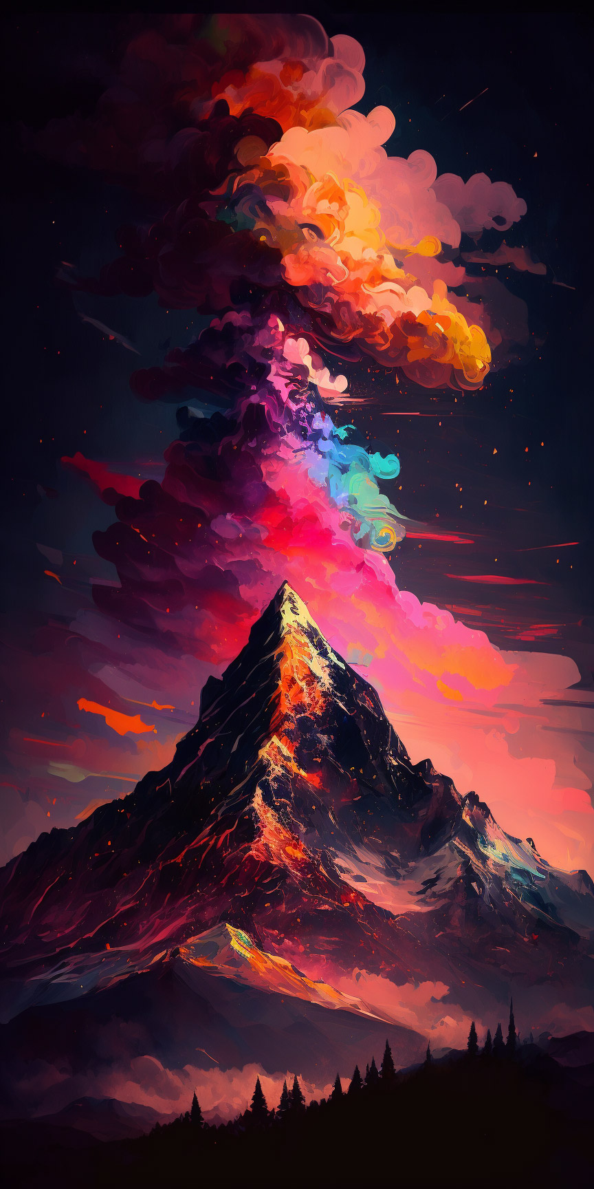 Preview for Vibrant-mountain-landscape-art-ai-phone-background-07bd8