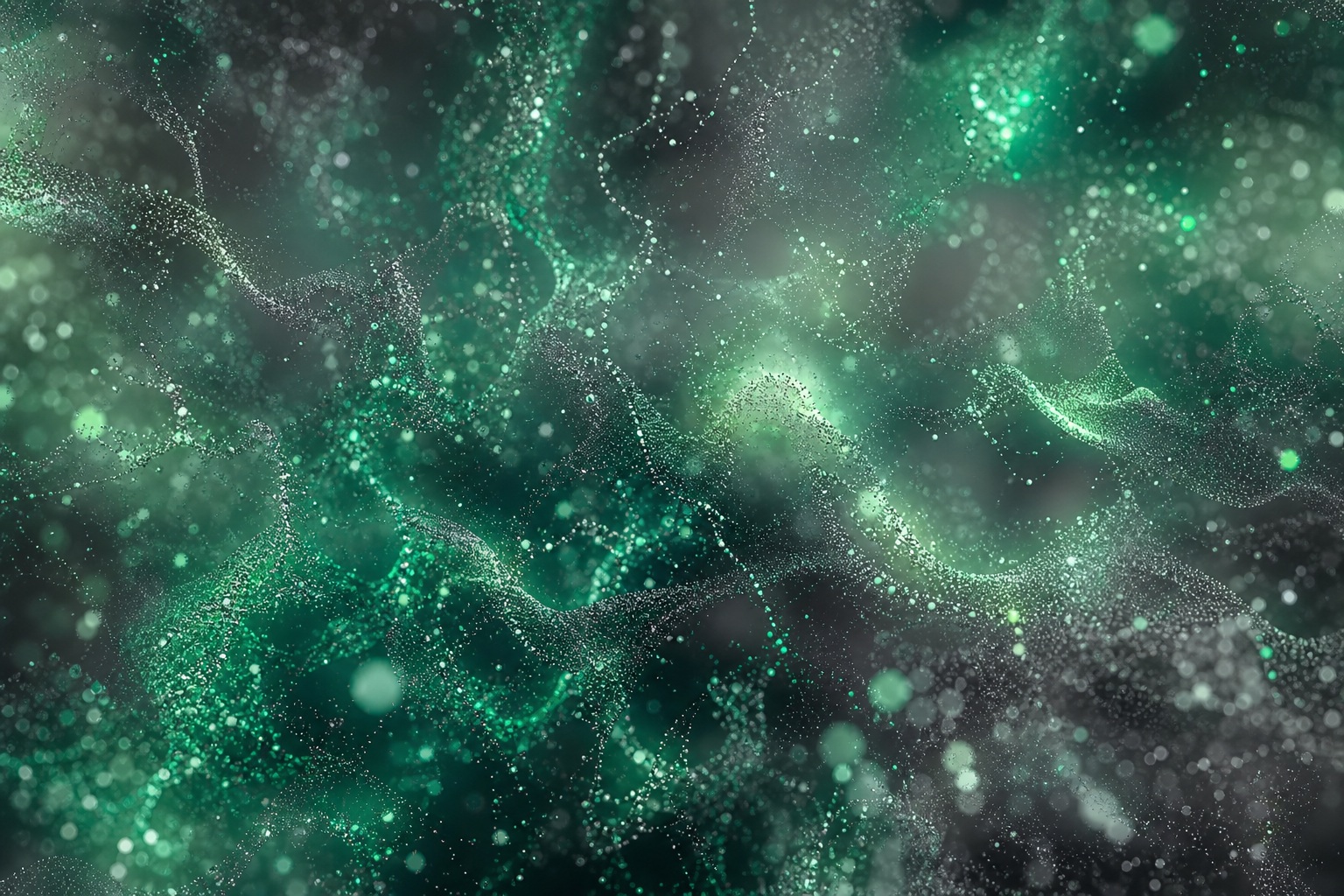 Preview for Emerald Quantum Particle Background