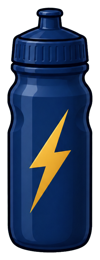 Preview for Navy Water Bottle Lightning Sticker