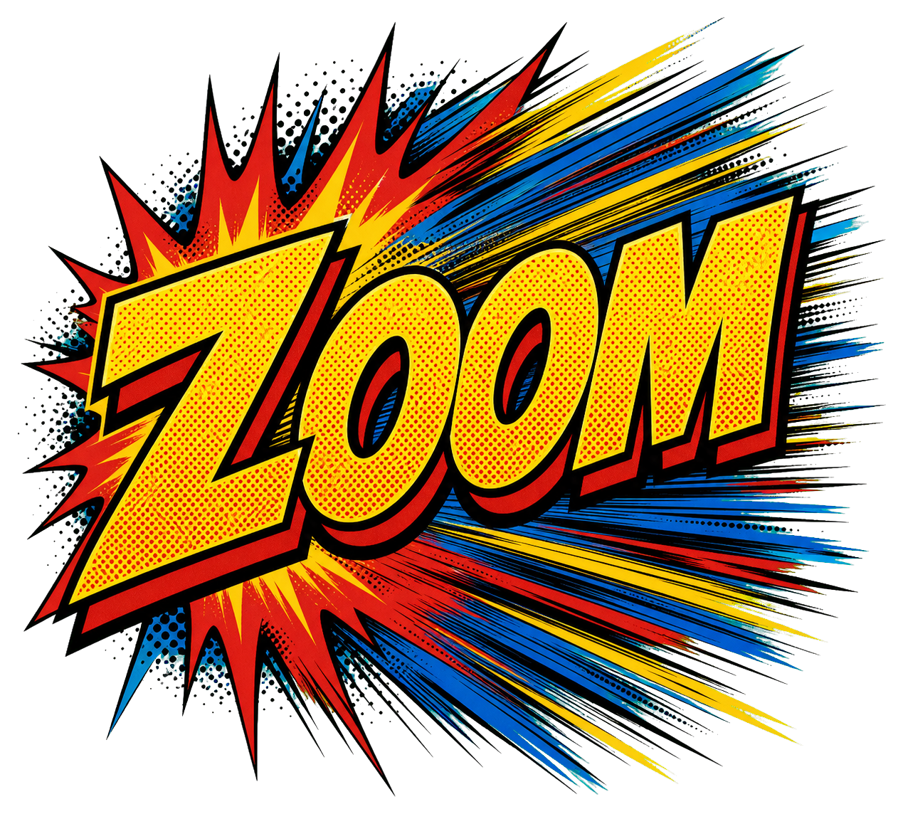 Preview for Zoom Speed Comic Sticker Graphic