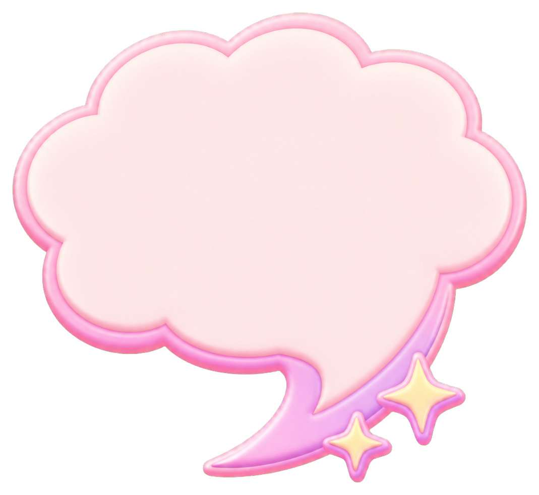 Preview for Speech Bubble Sparkle Tail Sticker