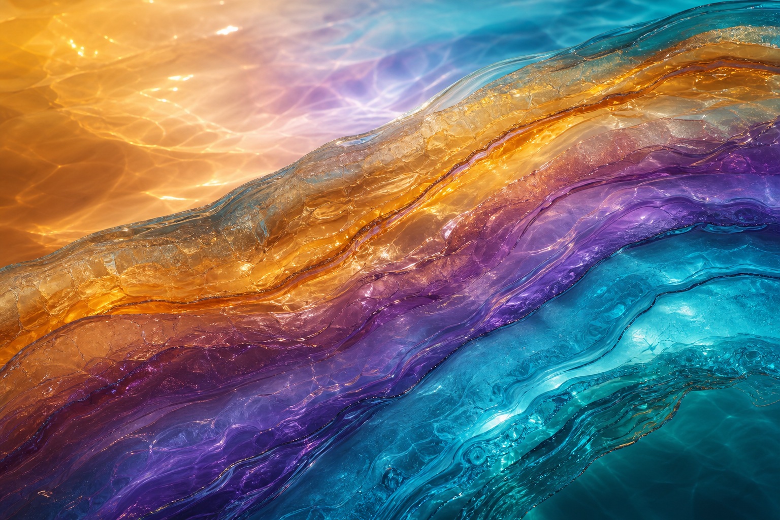 Preview for Abstract 3d Resin Waves Background