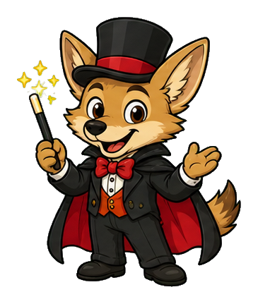 Preview for Magician Coyote Sticker