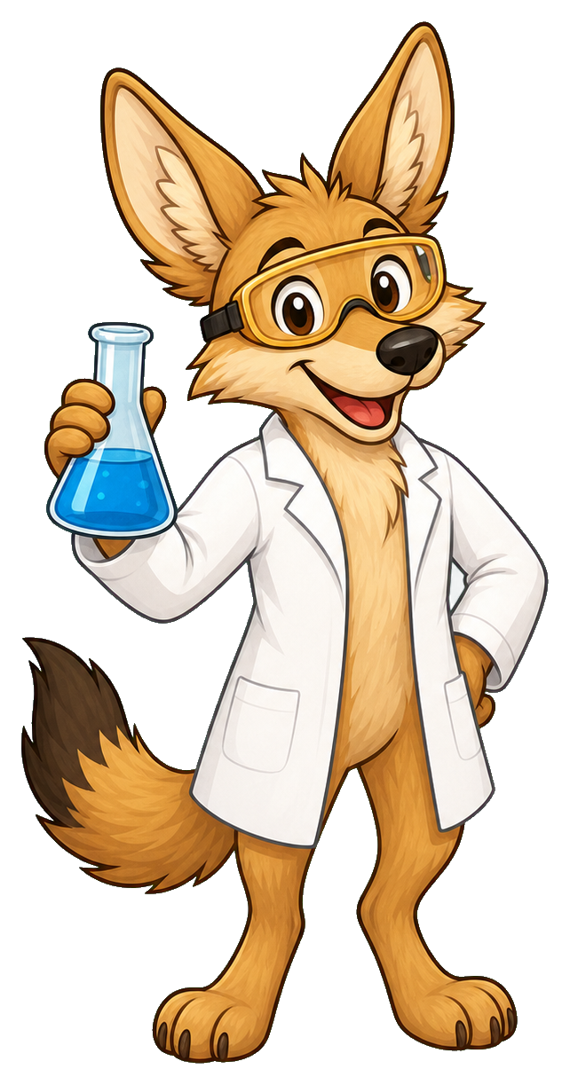 Preview for Scientist Coyote Sticker