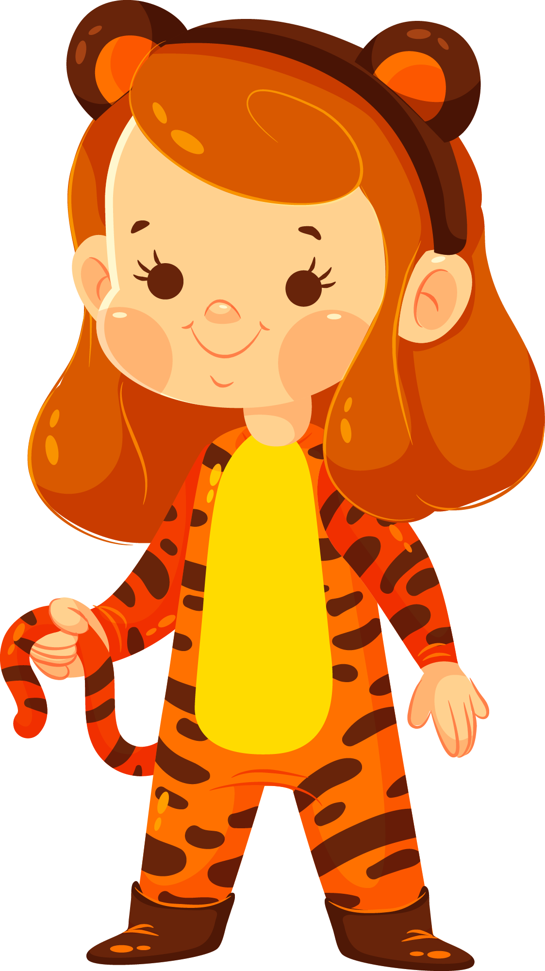 Preview for Little-girl-tiger-costume-halloween-costume-sticker-476a9