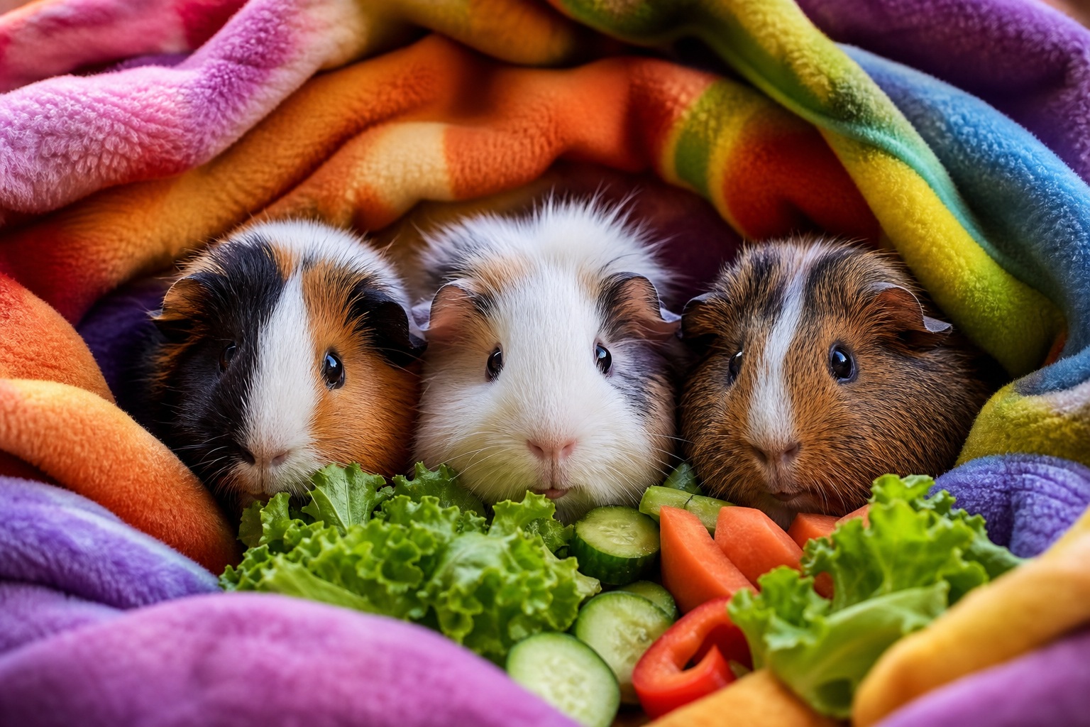 Preview for Guinea Pig Rainbow Blanket Background