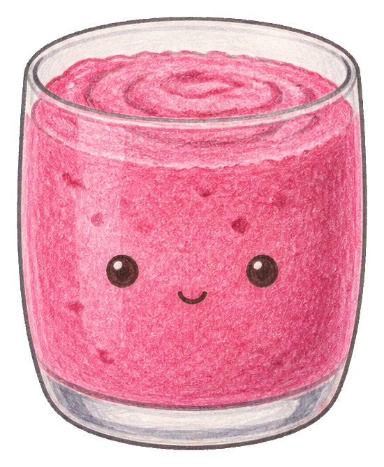 Preview for Raspberry Smoothie Glass Sticker