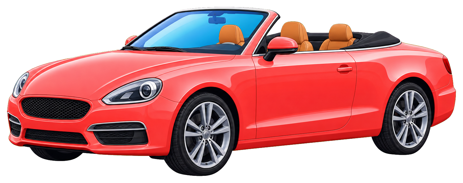 Preview for Red Convertible Car Sticker
