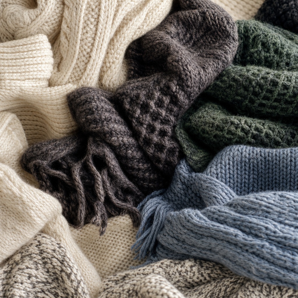 Preview for Cozy Knit Winter Background Stock Texture