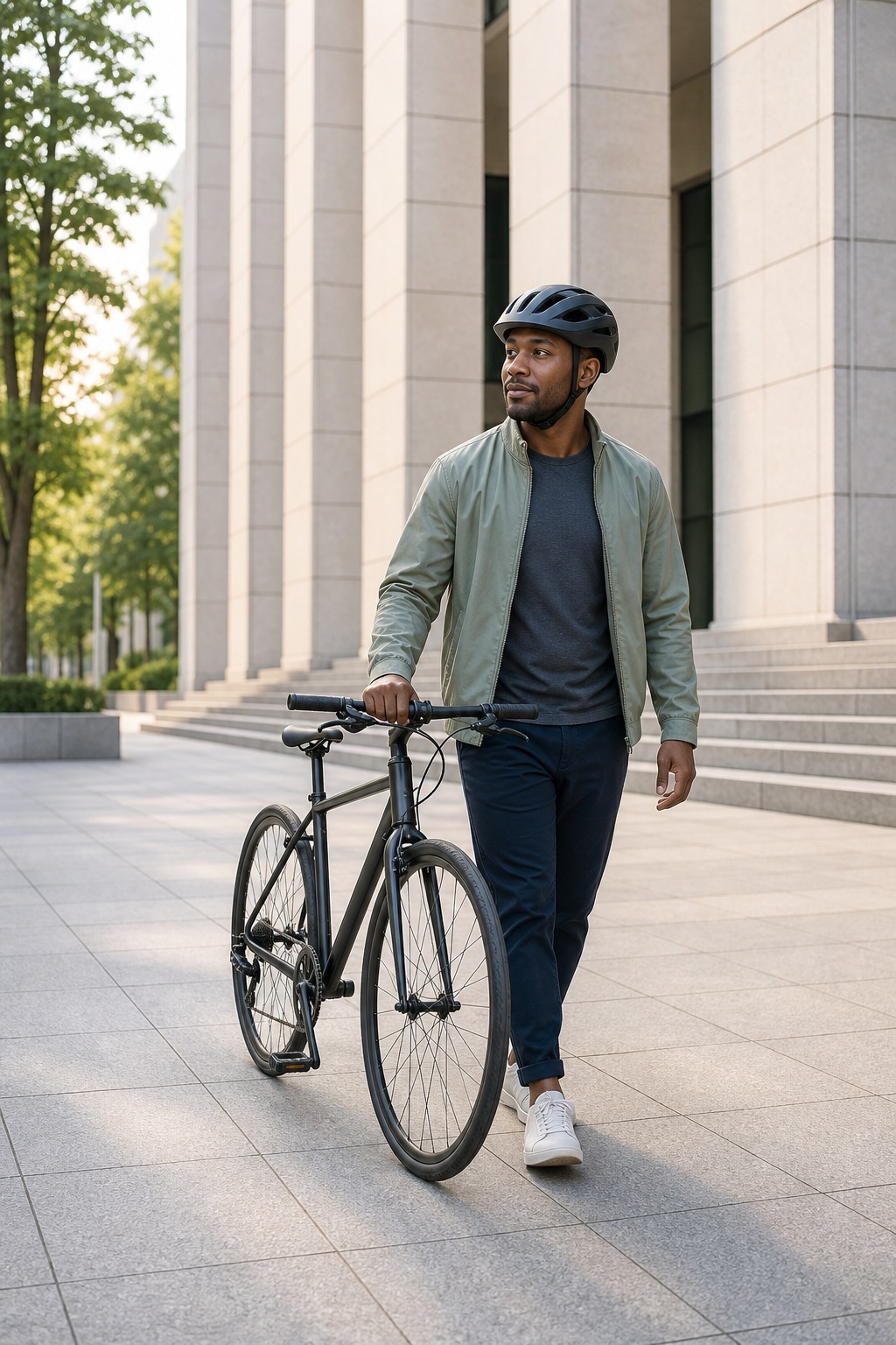 Preview for Vertical City Bicycle Stock Background