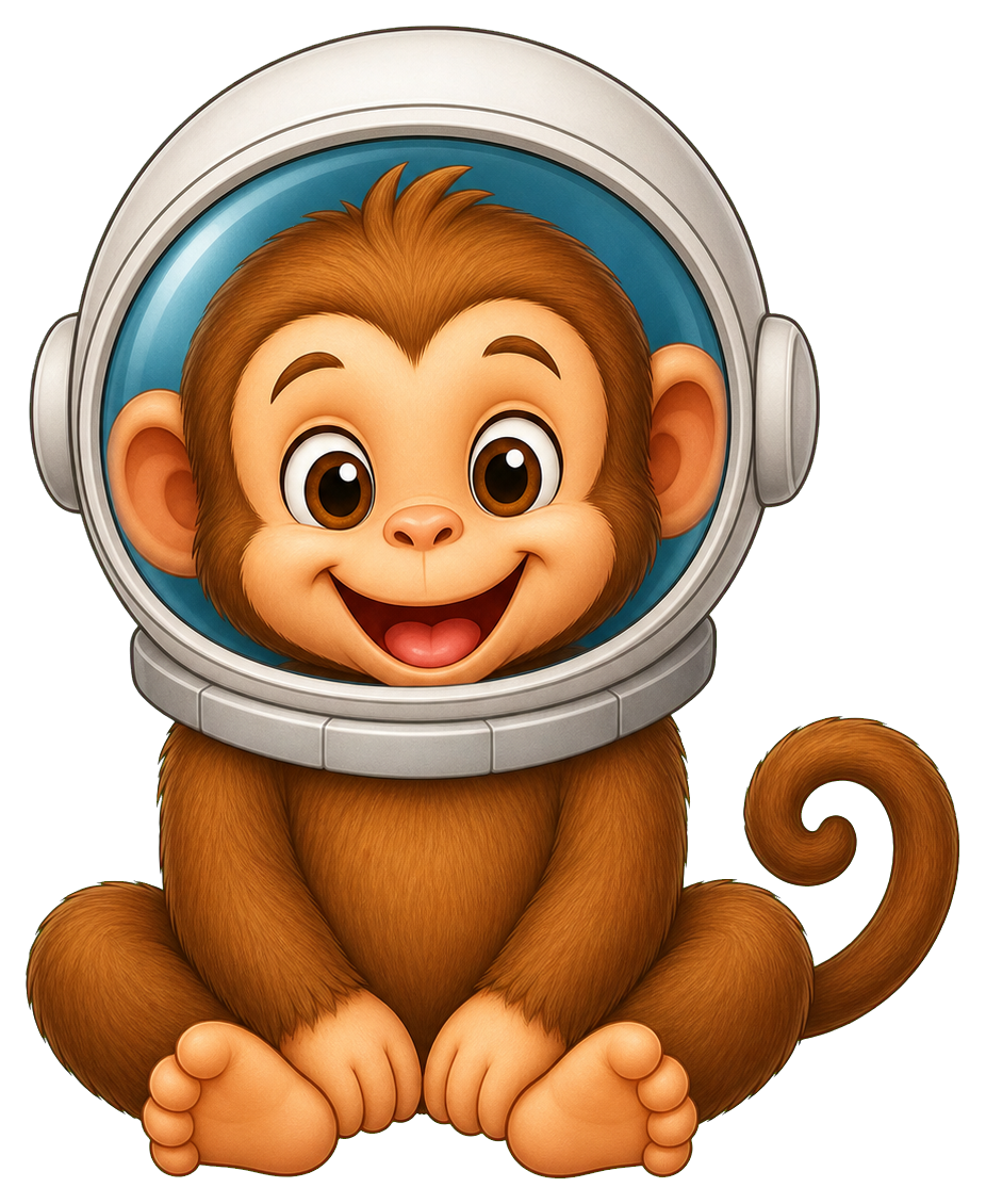 Preview for Monkey Astronaut Sticker