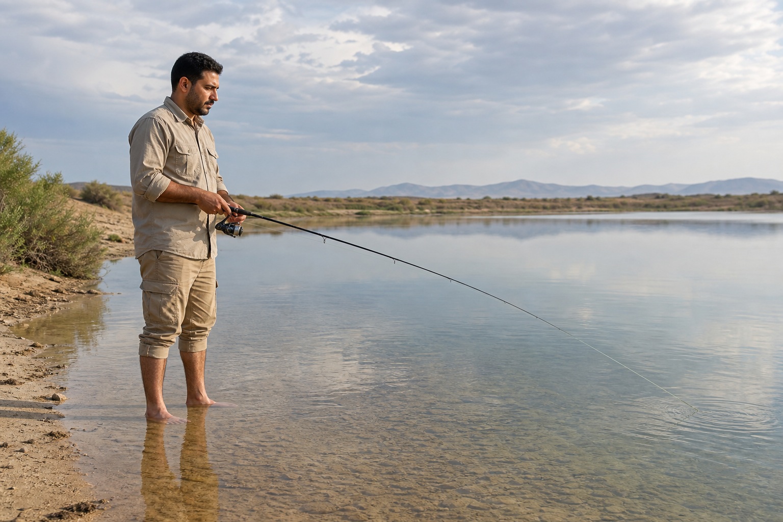 Preview for Shallow Calm Wading Fishing Background