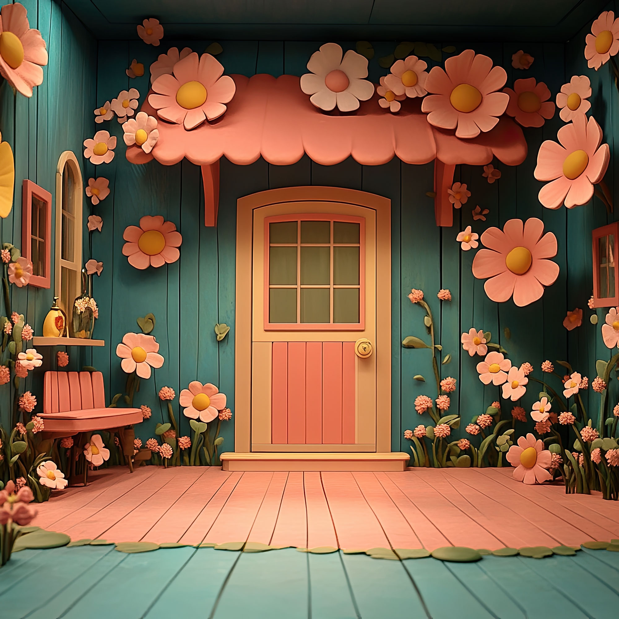 Preview for Whimsical-floral-porch-design-interior-backdrop-background-283de