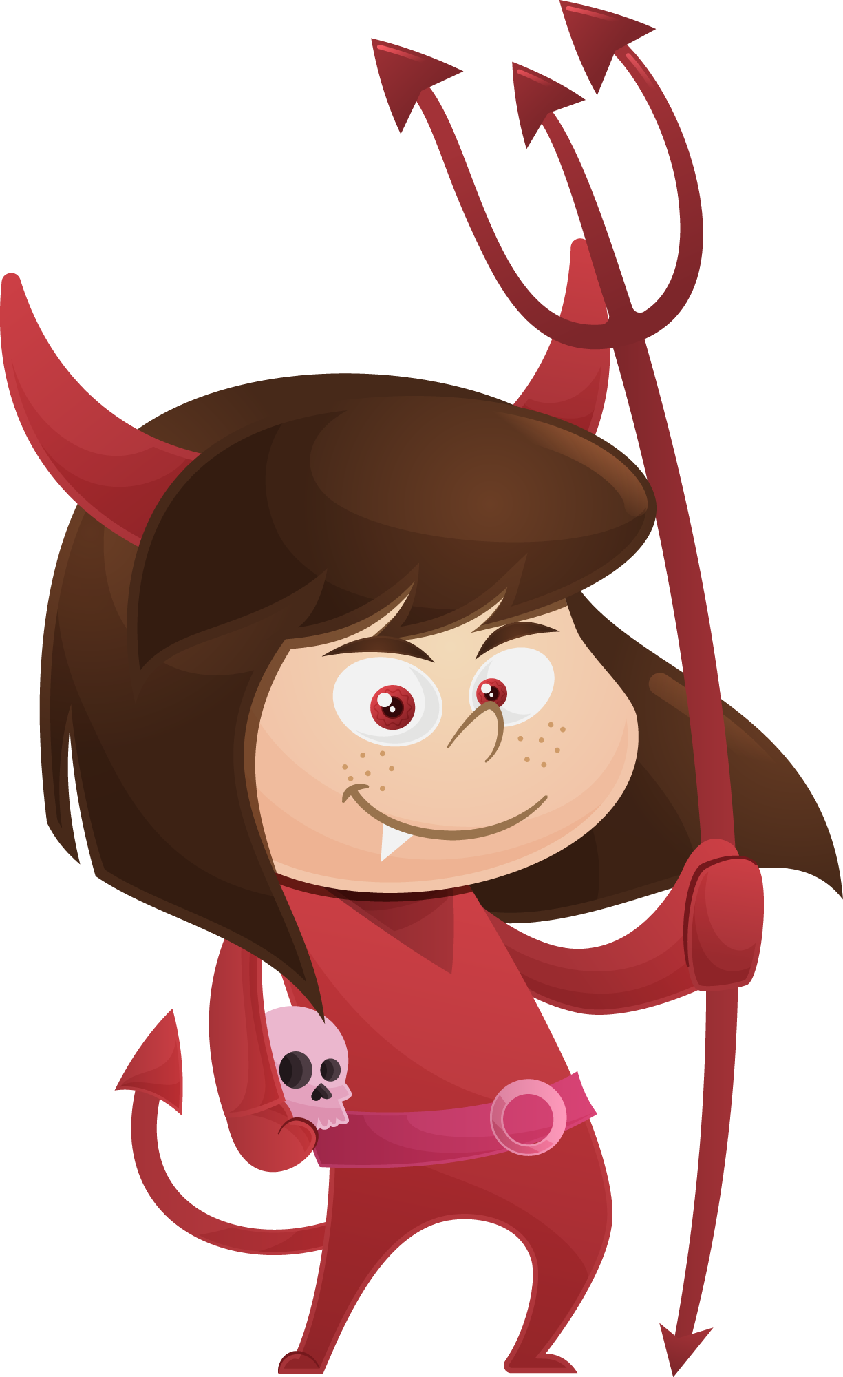 Preview for Cartoon-devil-girl-illustration-halloween-costume-sticker-ecbd1