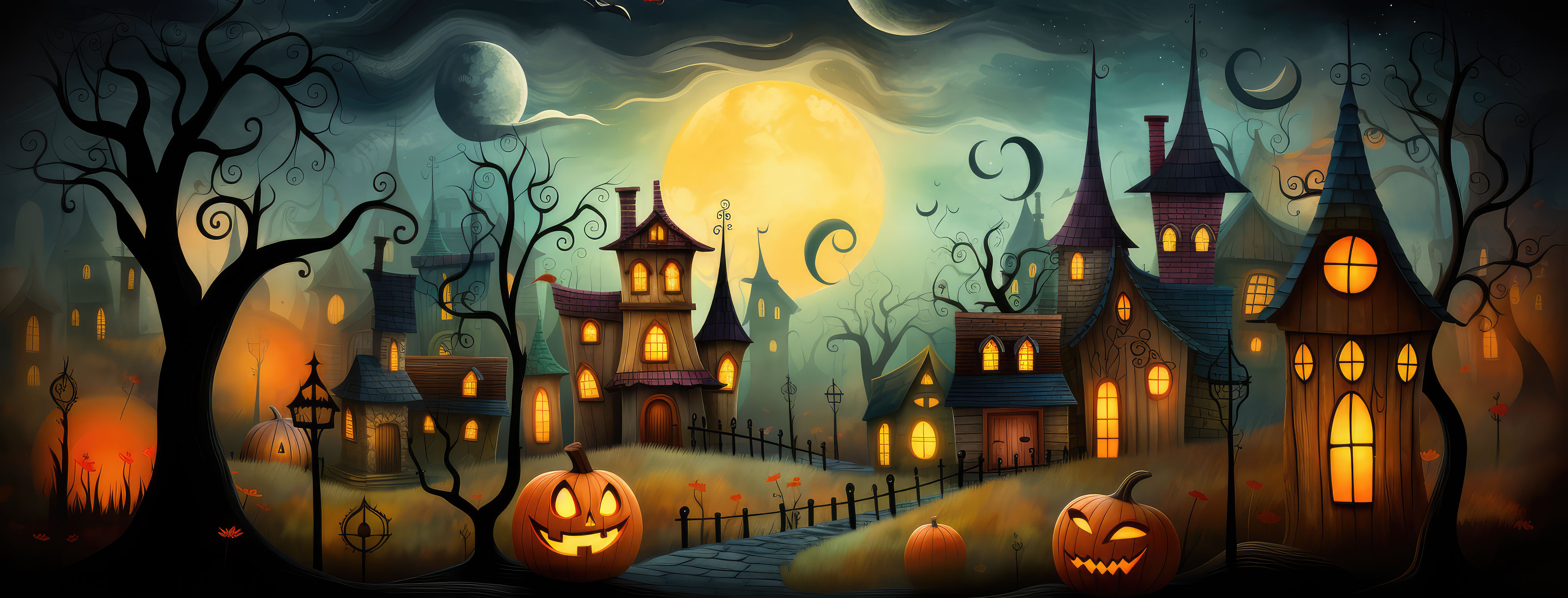 Preview for Halloween-night-scene-halloween-cover-background-266ef