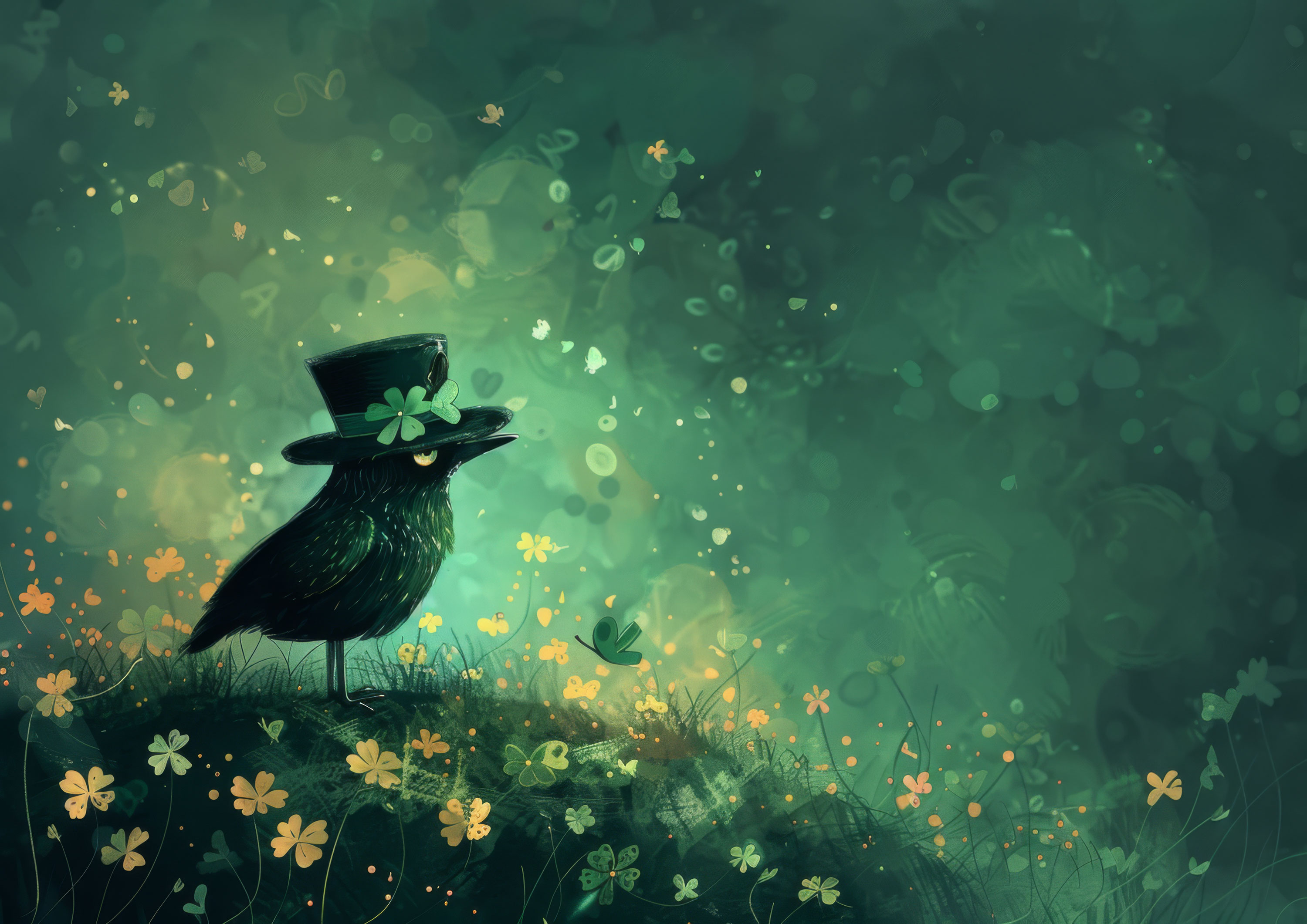 Preview for Whimsical-bird-top-hat-art-st-patricks-background-9fa25