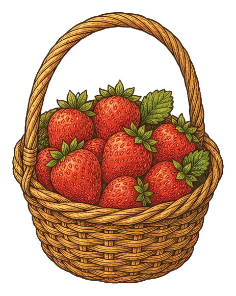 Preview for Strawberry Basket Sticker