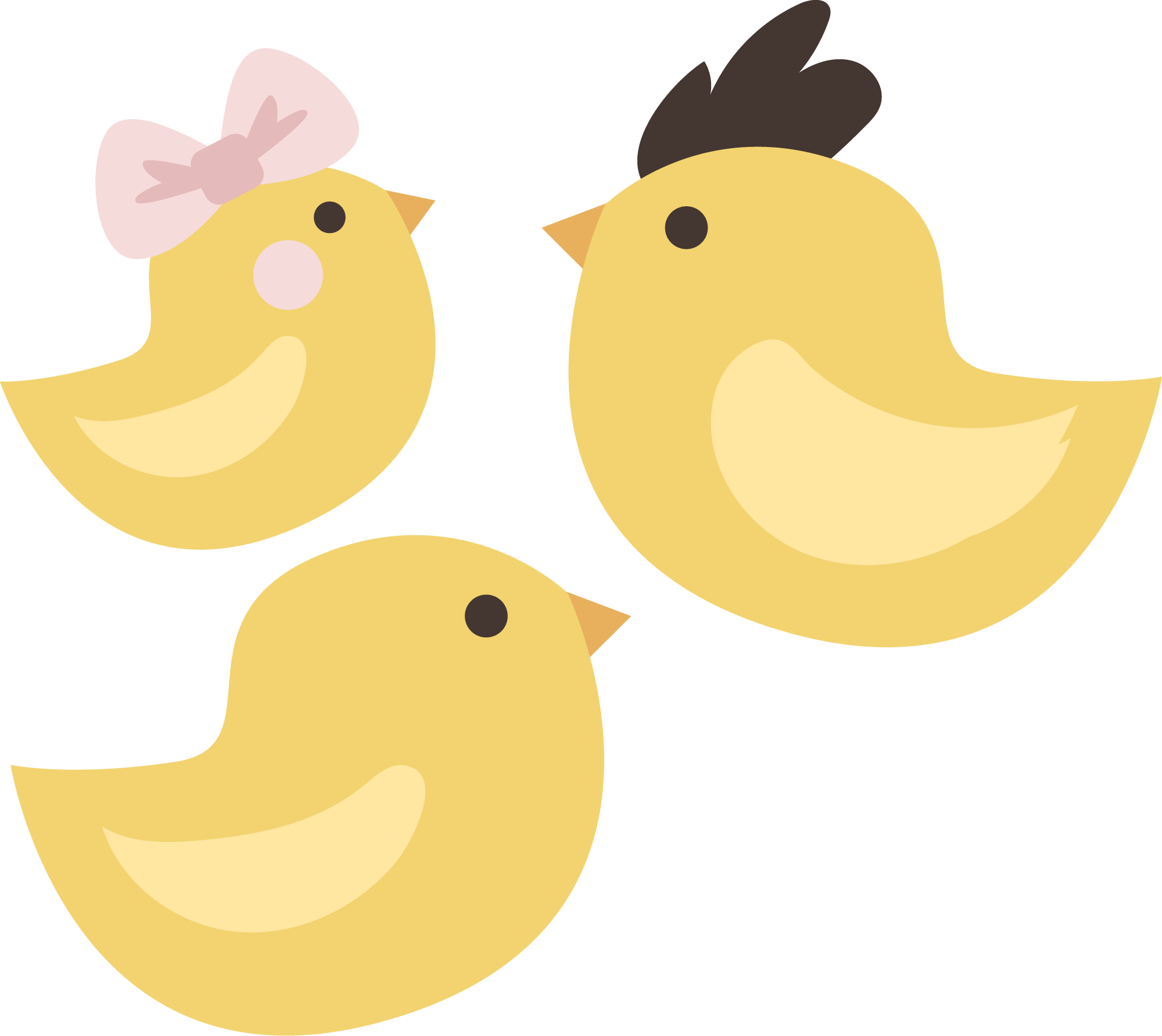 Preview for Cartoon-chicks-illustration-easter-sticker-04779
