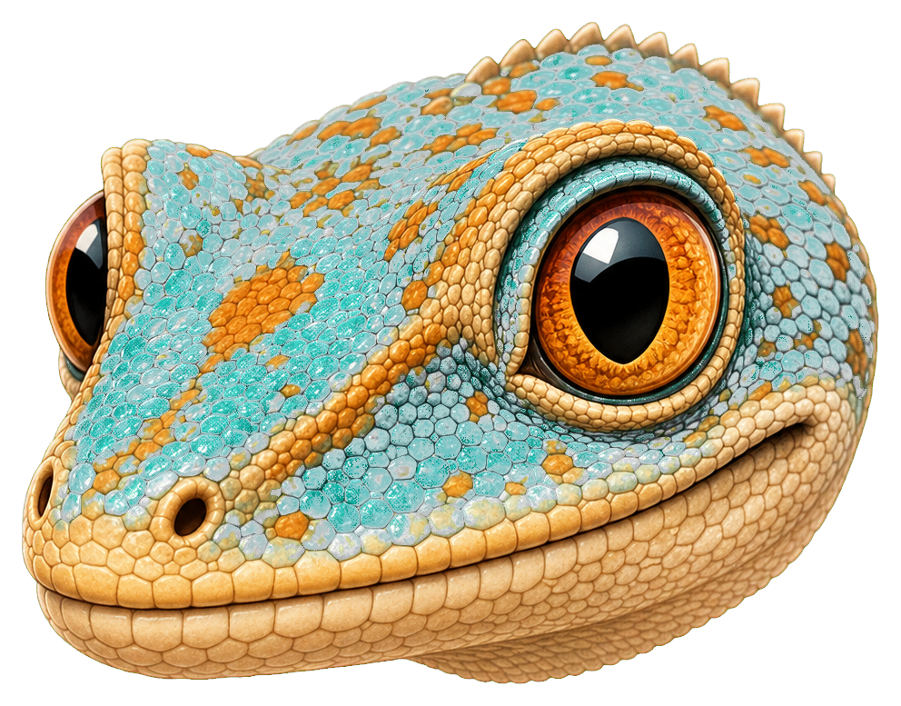 Preview for Cute Lizard Head Sticker