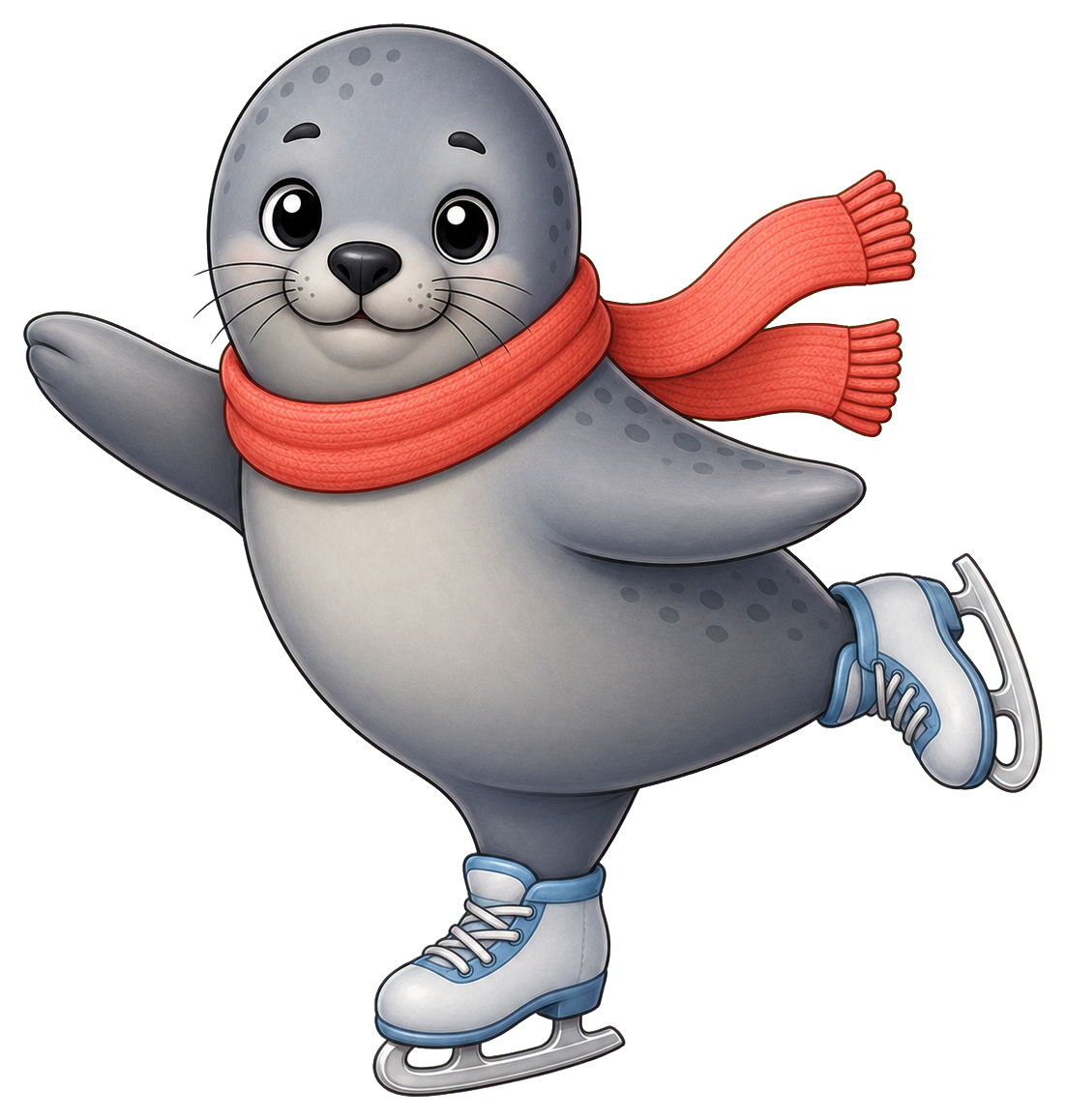 Preview for Seal Ice Skater Sticker