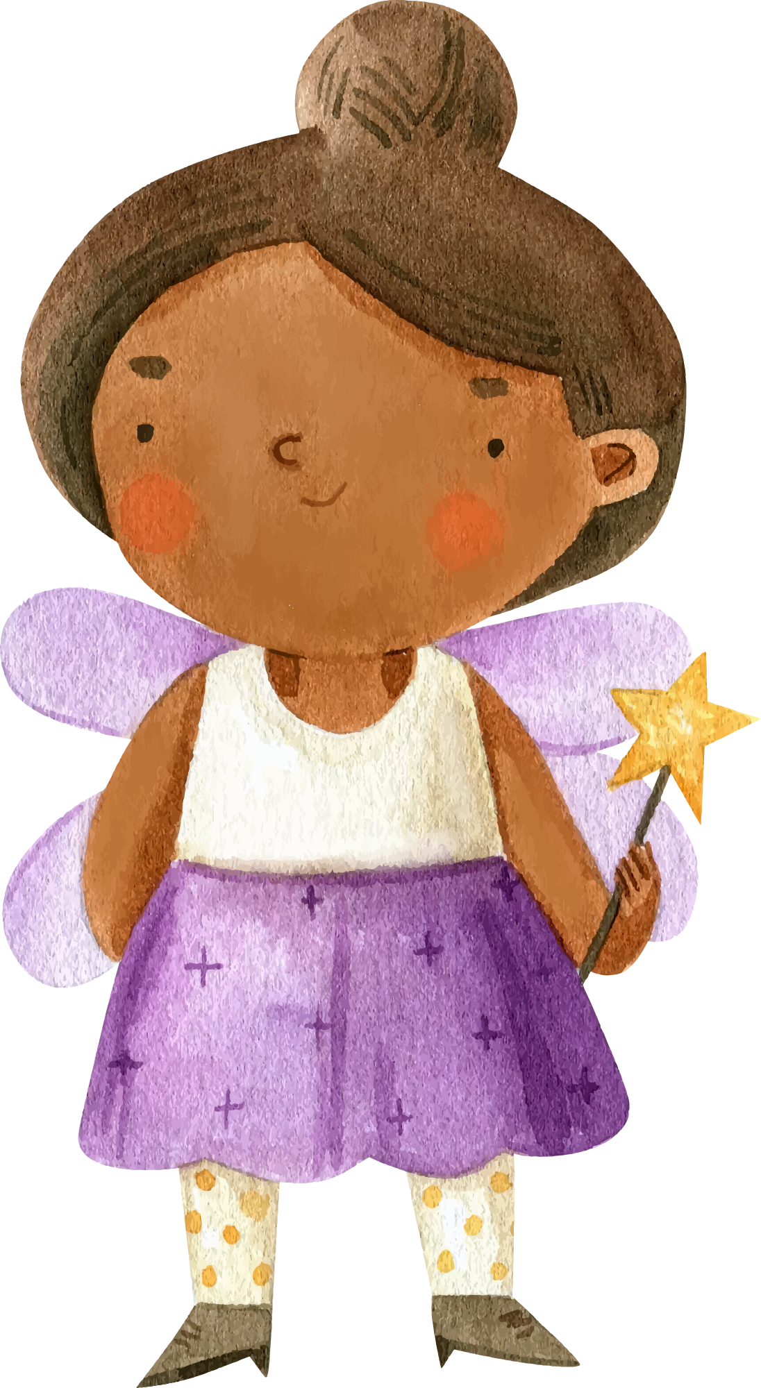 Preview for Whimsical-fairy-illustration-halloween-watercolor-sticker-91459