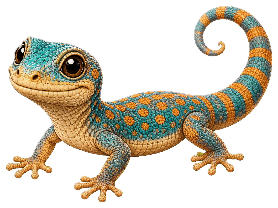 Preview for Cute Lizard Full Body Sticker