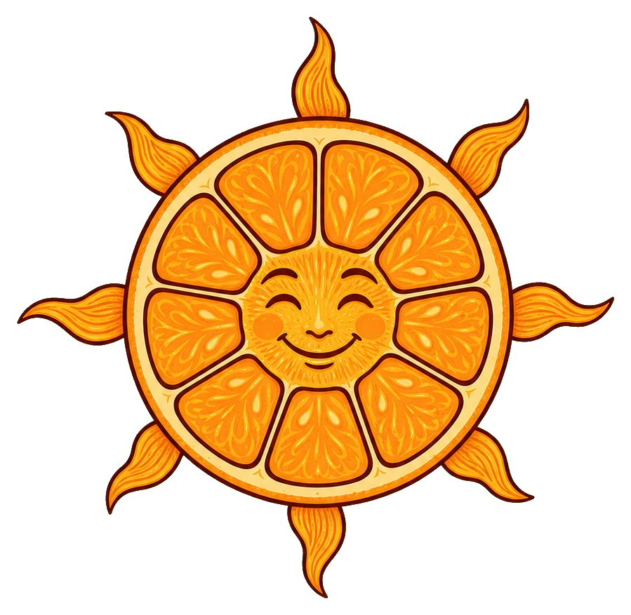 Preview for Citrus Slice Sun Sticker
