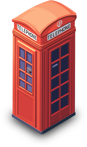 Preview for Vibrant-red-telephone-booth-islandobjects-sticker-405dc