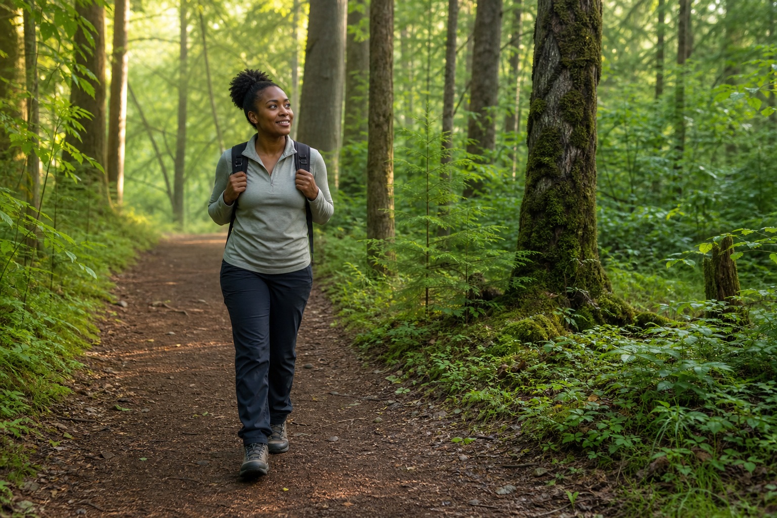 Preview for Forest Trail Morning Background