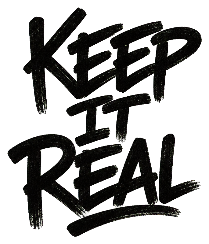 Preview for Keep It Real Lettering Sticker