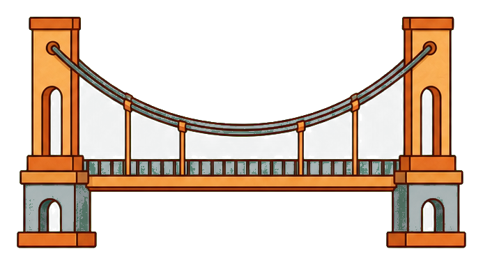 Preview for Coastal Suspension Bridge Sticker