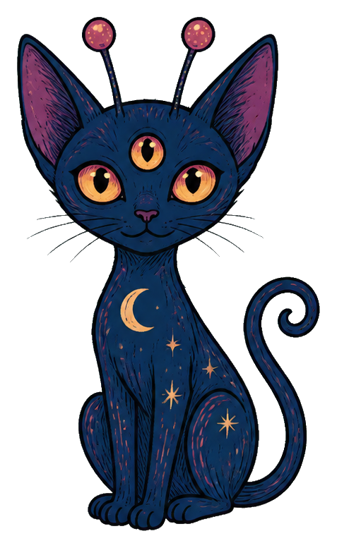 Preview for Antenna Cat Alien Sticker