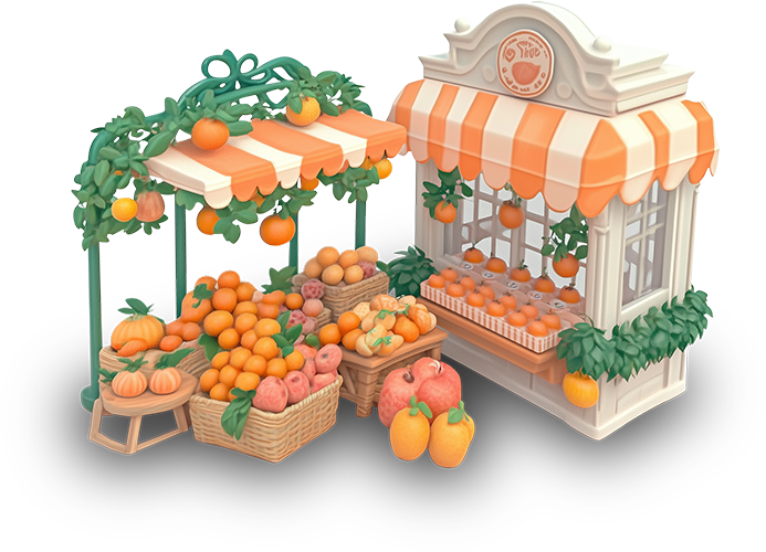 Preview for Fruit-market-stall-illustration-landscape-sticker-9eea5