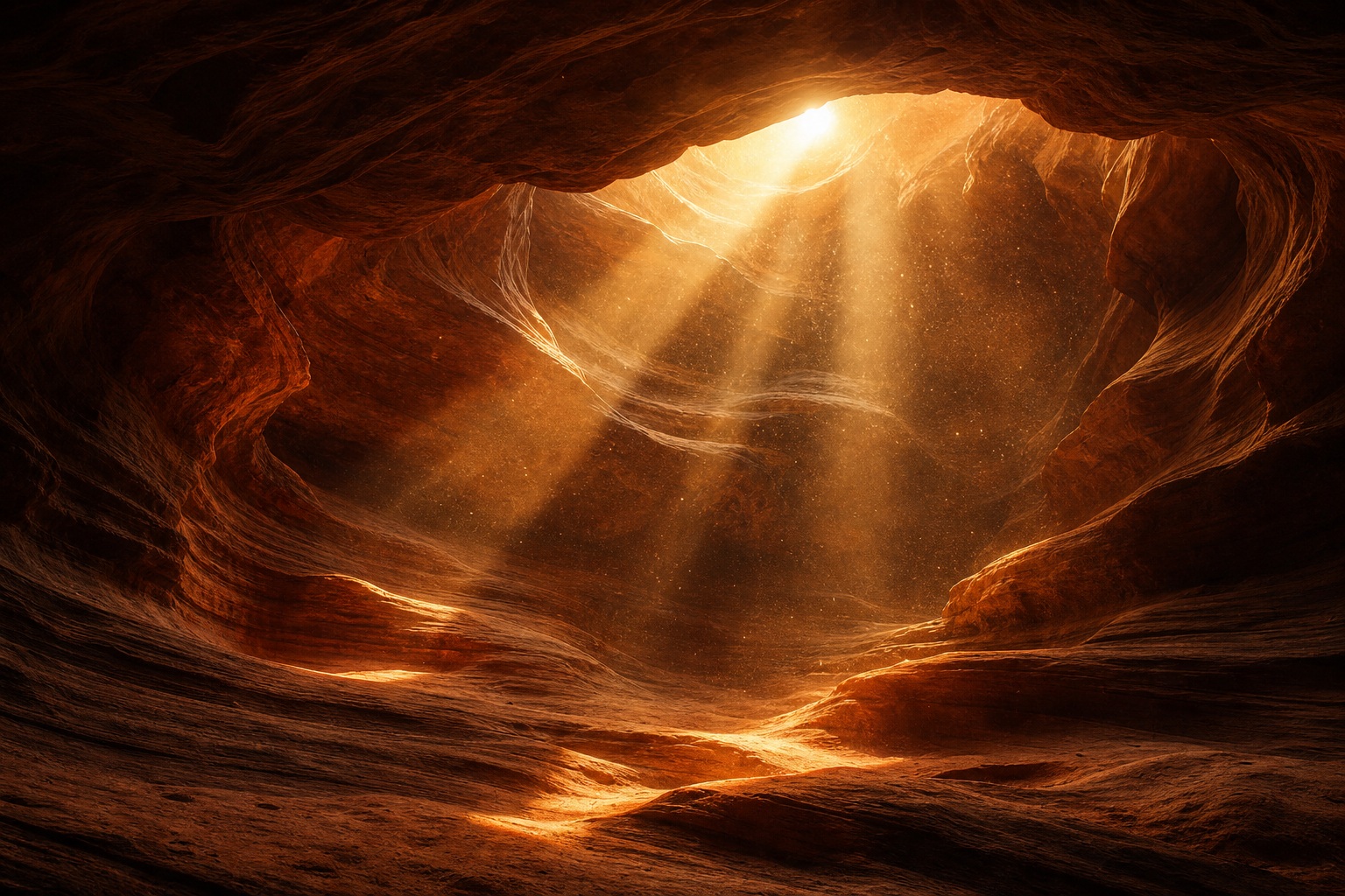 Preview for Canyon Light Shafts Background