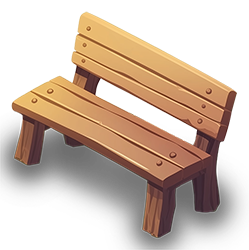 Preview for Wooden-bench-design-islandobjects-sticker-64e4a