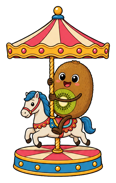 Preview for Kiwi Merry-go-round Sticker