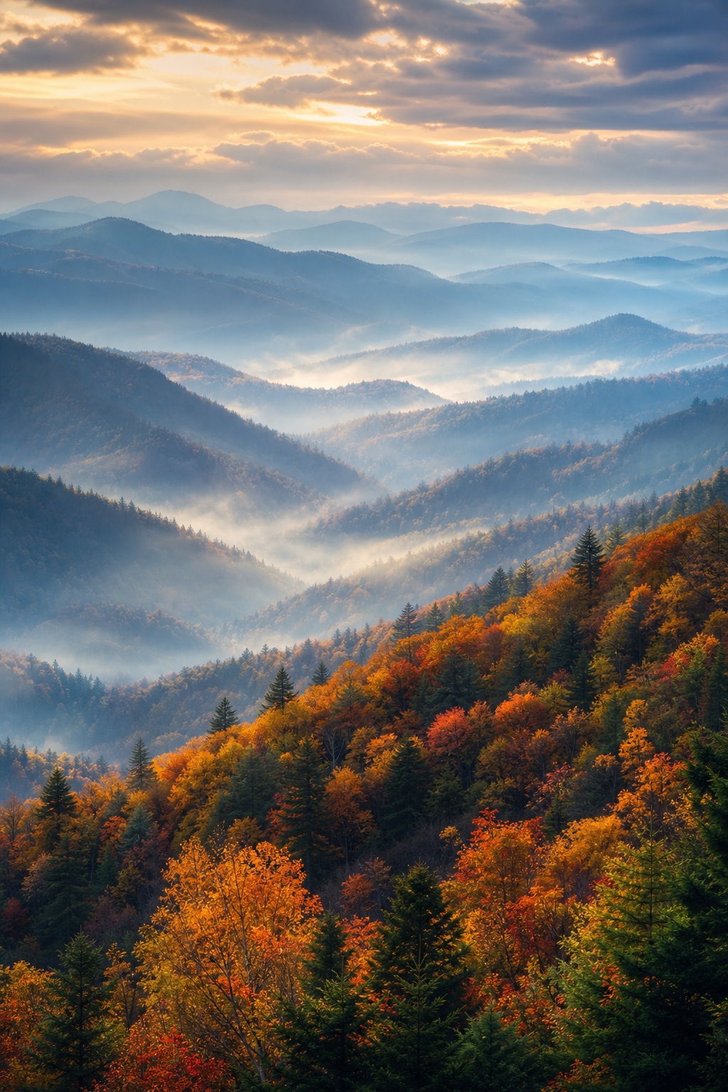 Preview for Autumn Valley Haze Background